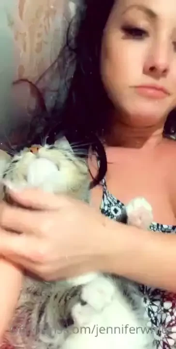 Here s my kitty bonnie ain t she purrty 
