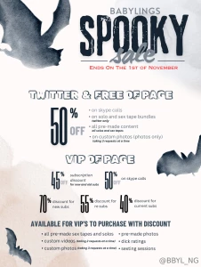 - spooky sale - hey babes i m currently holding a halloween until the