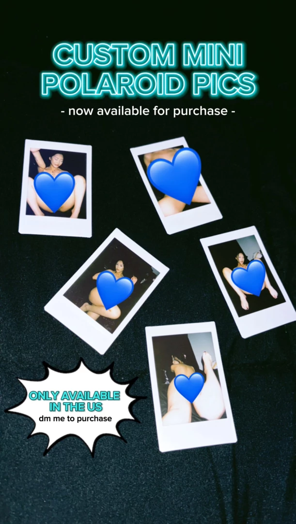 Custom mini polaroid pics finally sending out my first set so excited 