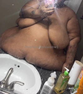 Belly ebony supersize ssbbw bbw