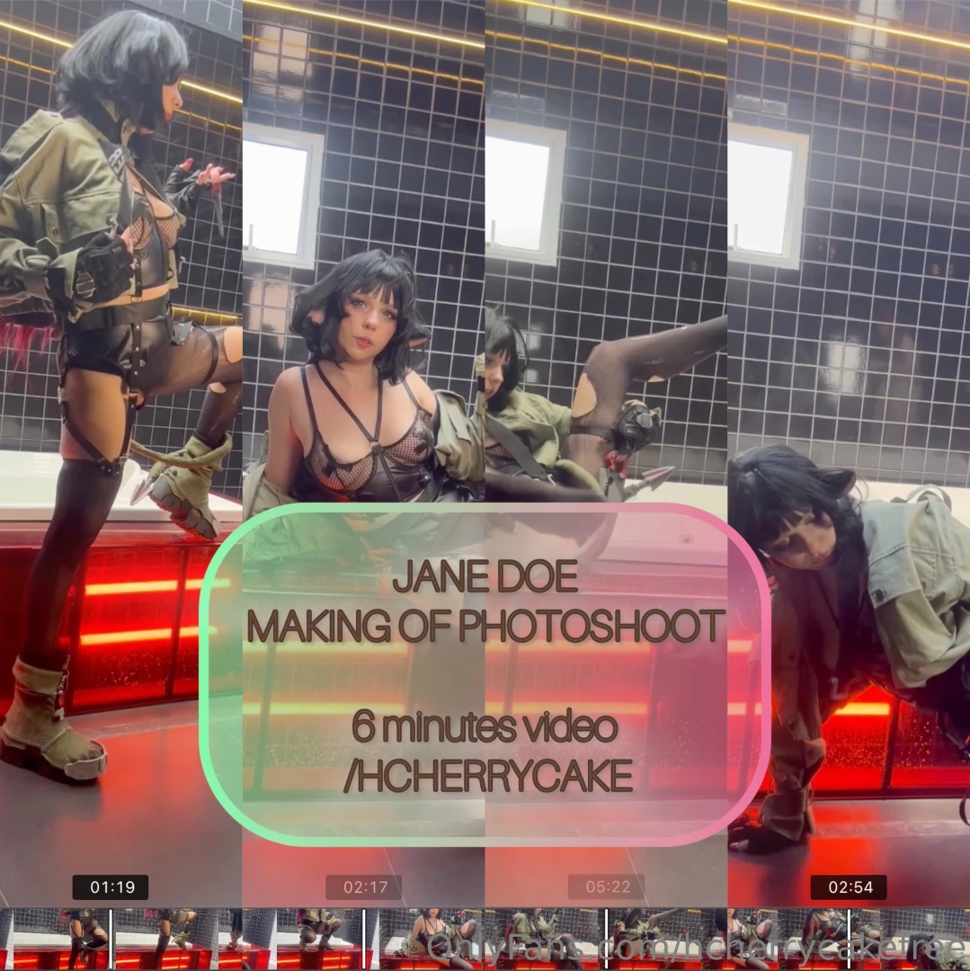 Making of jane doe 6min video as making of my jane doe erocosplay set 
