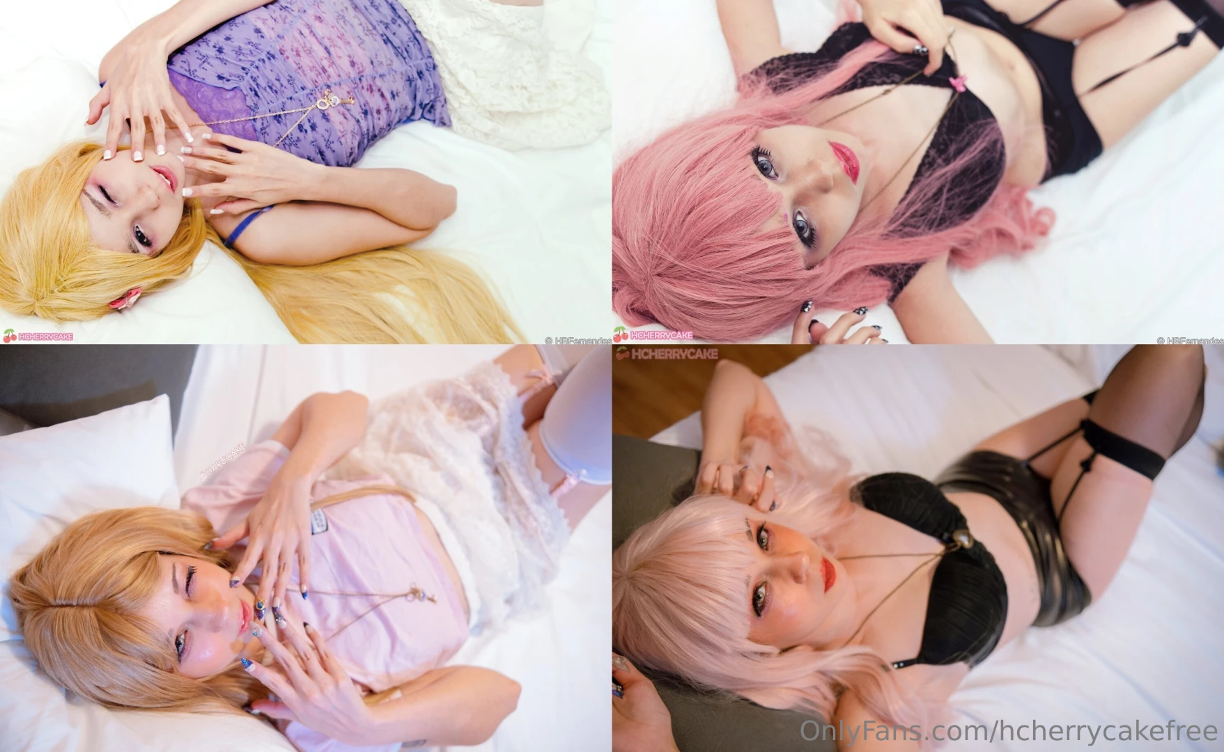 Angel and devil sides has similar content both are with lingerie angel 