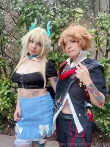 Today is my hubby bday party i did this cute visual for lumine since part 1