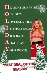 Feeling extra naughty this holiday season immediately receive this