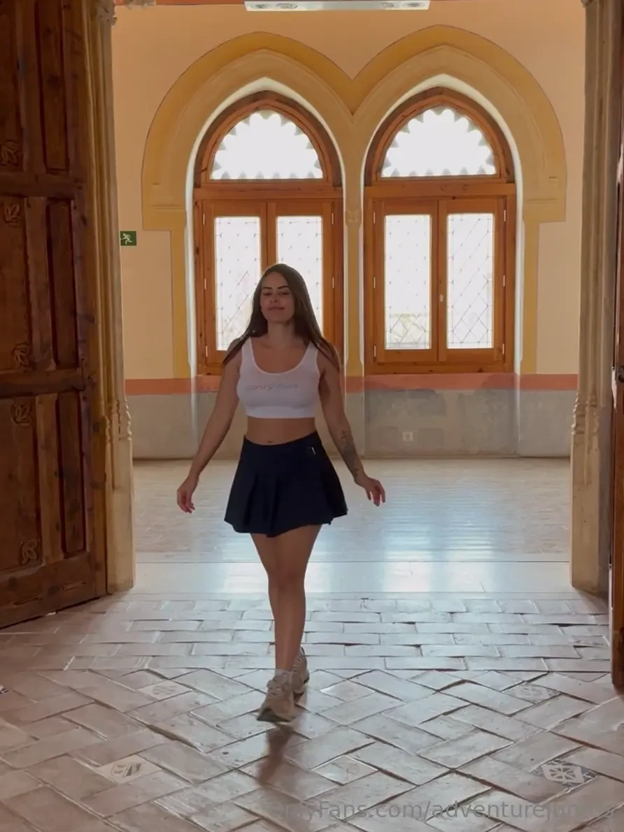 Aren t skirts the best playing around in the castle 