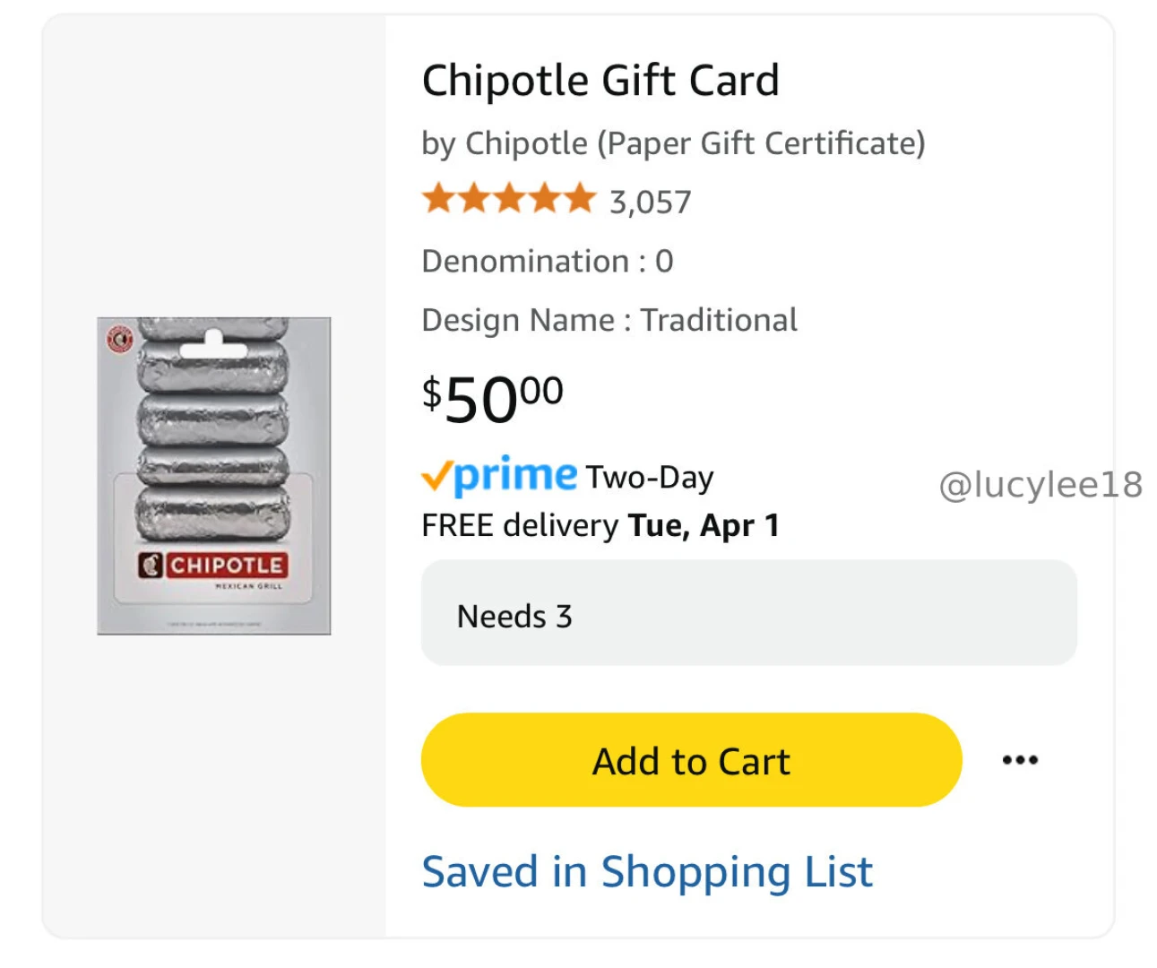 Hehe i m adding some chipotle burritos to my bday wishlist should i 