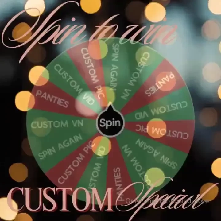 Custom special spin to win 50 per spin - custom or panties guaranteed 