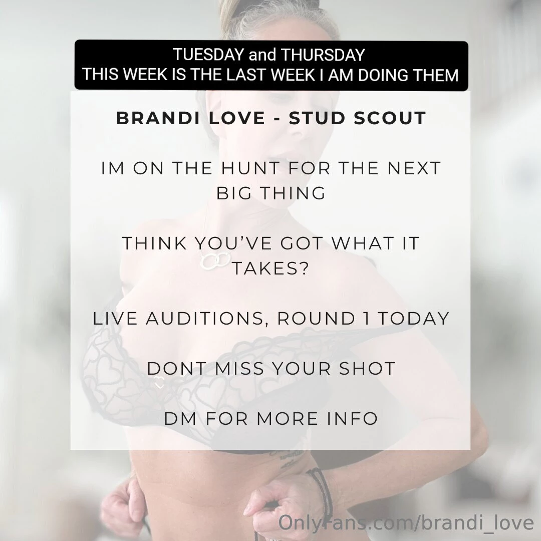 Live stud search skypes - final round this week tomorrow amp thursday 
