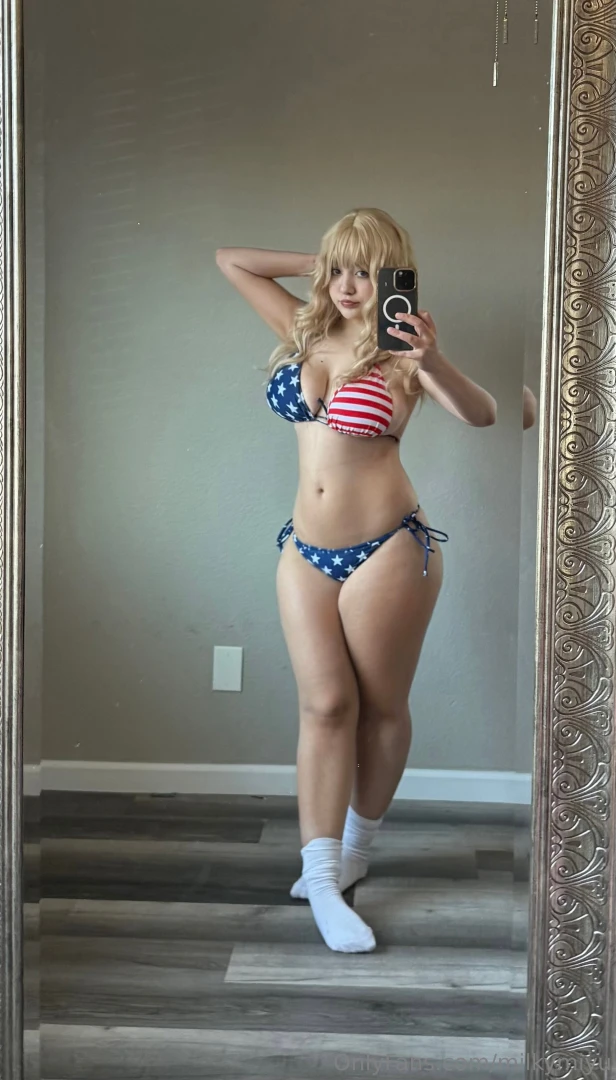 Welcome to my 4th of july celebration 3 i dressed up for you and guess 