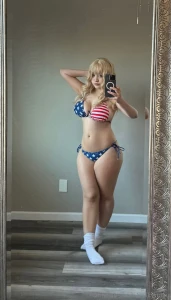 Welcome to my 4th of july celebration 3 i dressed up for you and guess