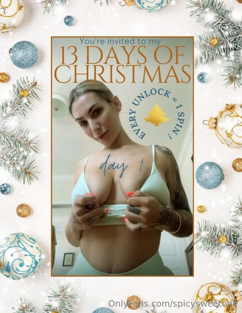 Starting off this 13 days of christmas off the right way baby as my part 1 