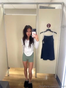 Went to try on a new dress before going to the gym but the good thing