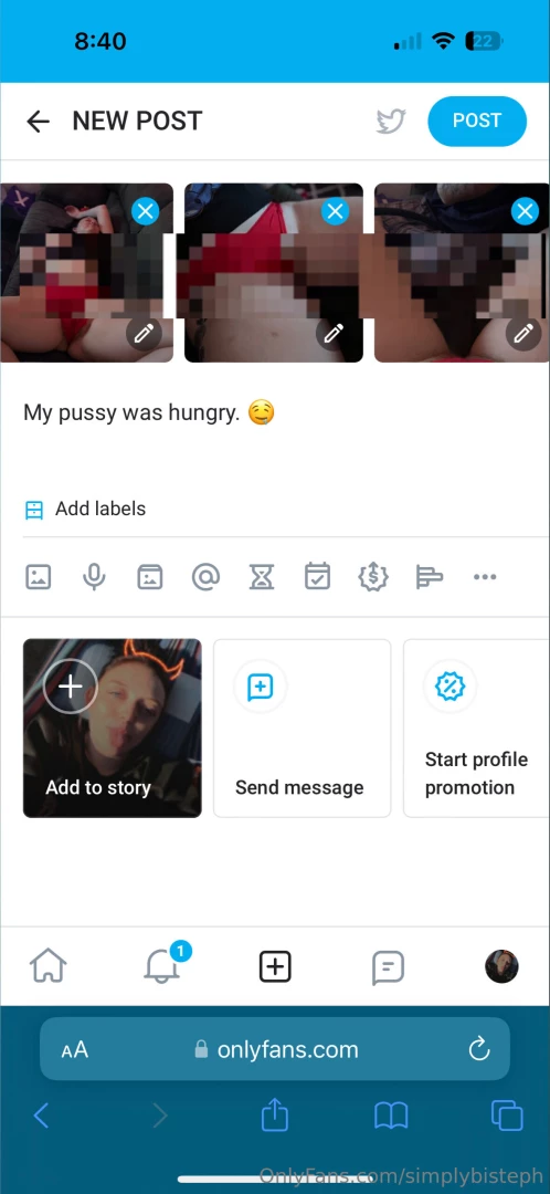 New posts on my paid page uncensored pics and vids no ppv at all 