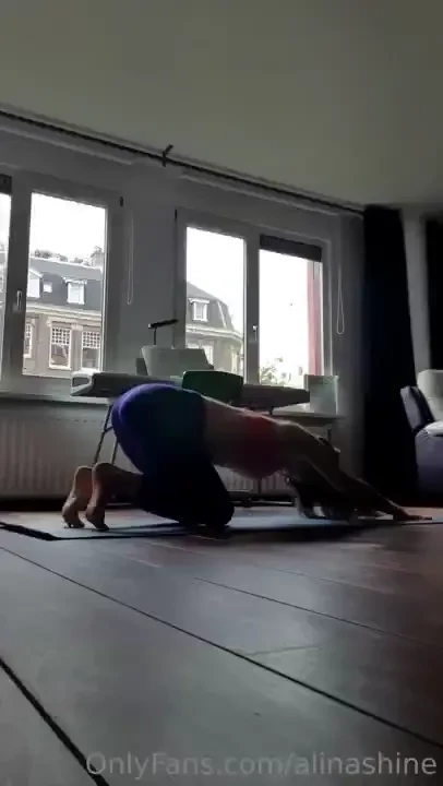 It is cold and grey outside but so hot on my yoga mat 