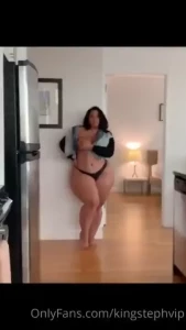 Dm me denim more sexy bts in my denim vest with my boobs out