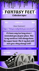 Skip if you don t like feet tape 1 of my slave treatment collection