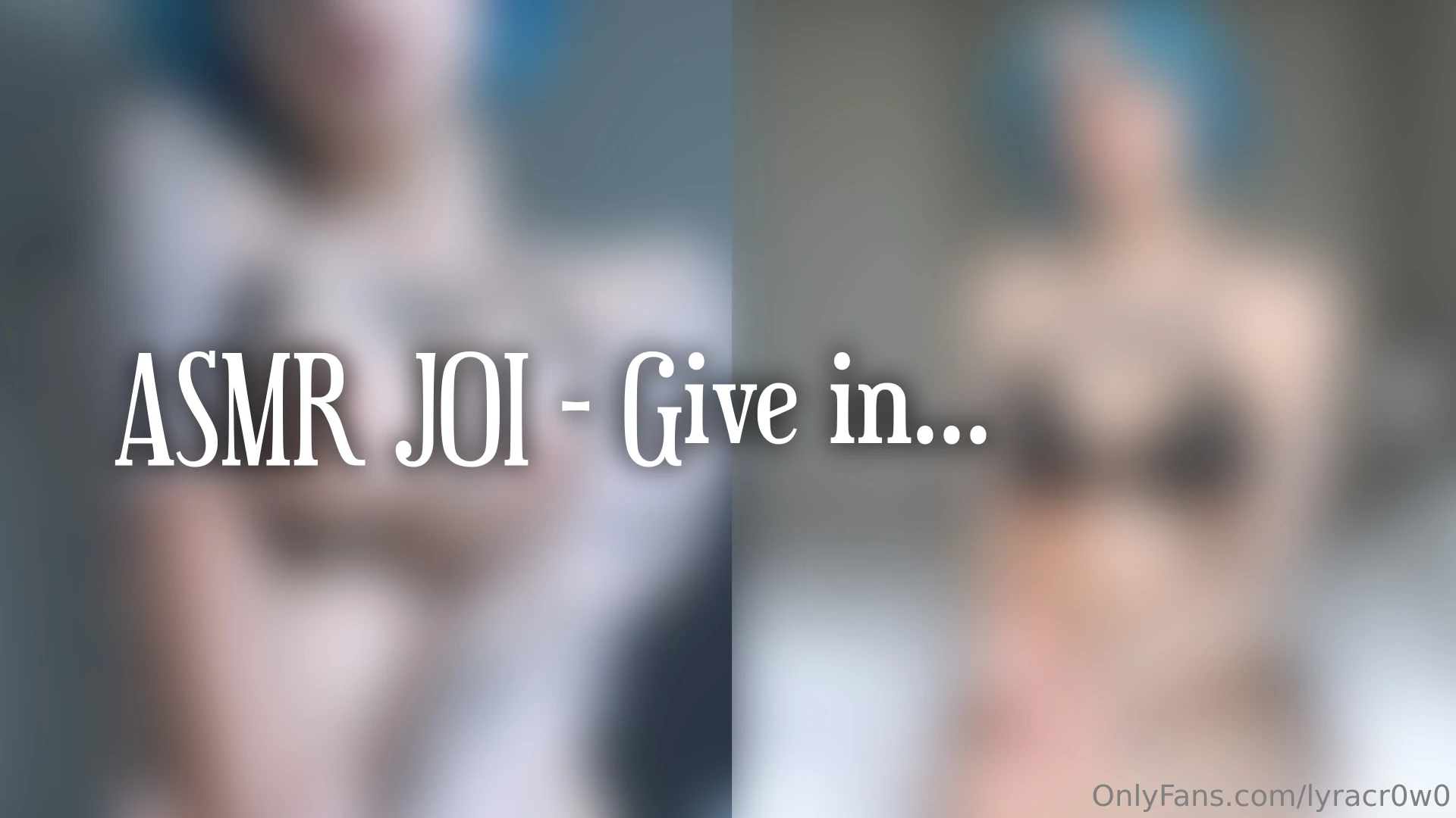 Asmr joi you don t need to think give in includes toy hand job asmr 