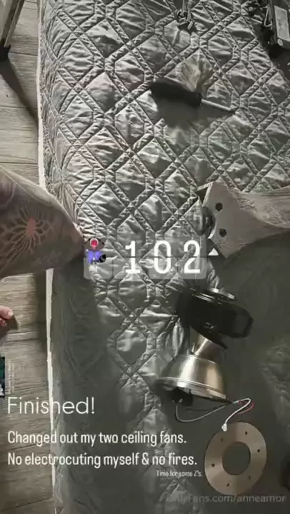 Finished changed out my two ceiling fans no electrocuting myself amp 