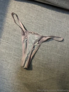 From the second row 1 light pink lace thong with pink rose above pussy part 1