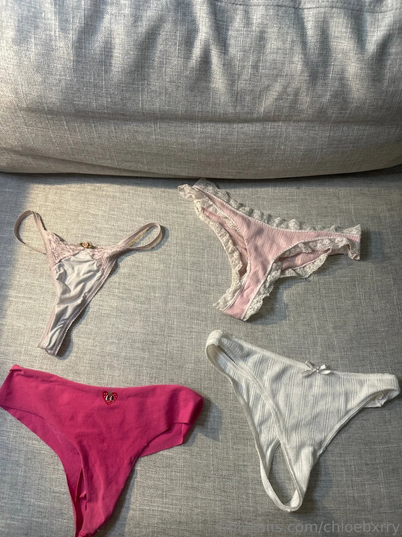 From the second row 1 light pink lace thong with pink rose above pussy part 4 
