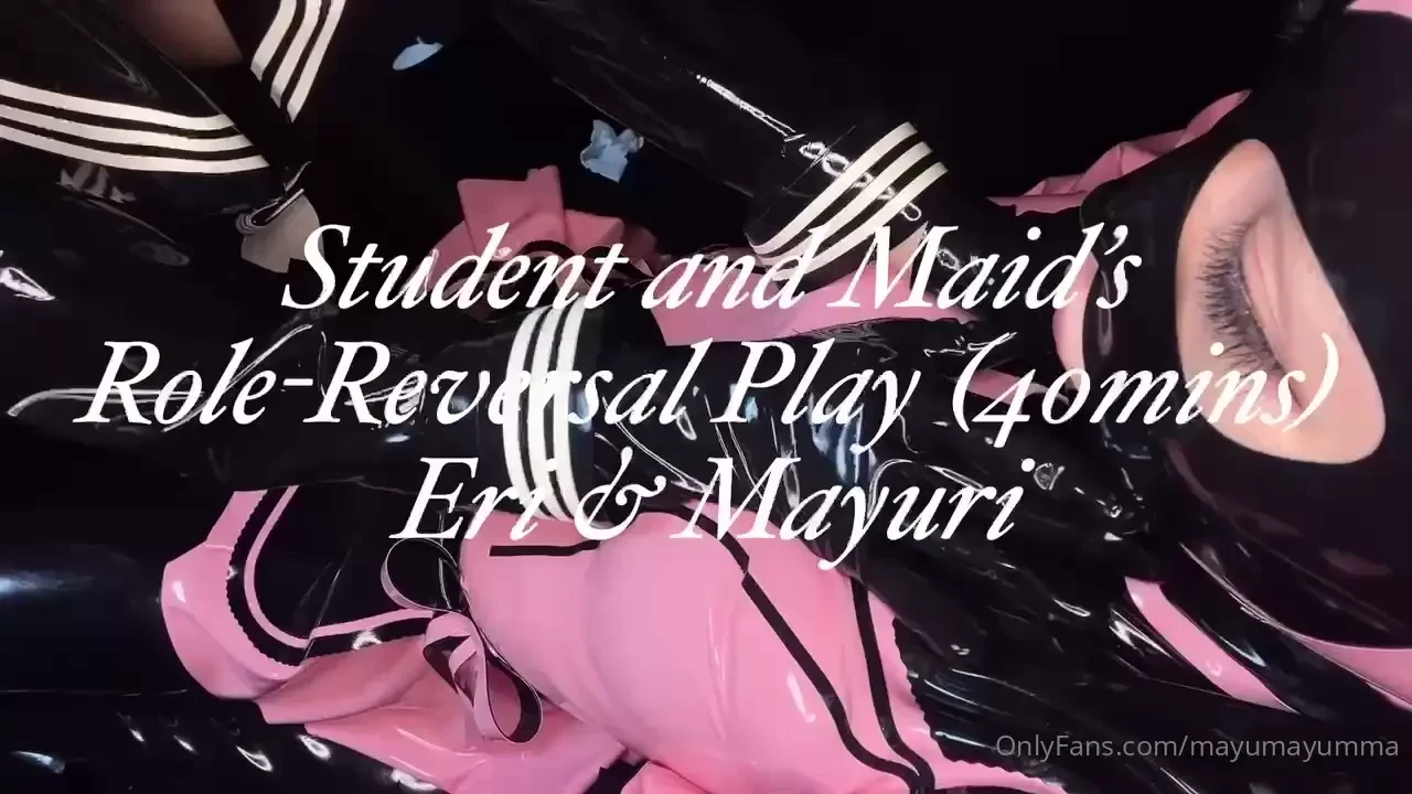Lovely mania video of a rubber maid and uniform rubber girl in a 