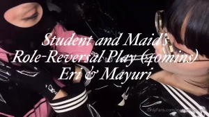 Lovely mania video of a rubber maid and uniform rubber girl in a