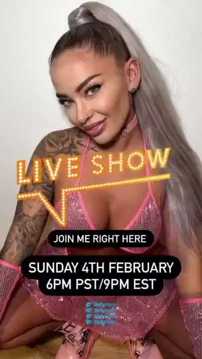 Join my live naughty show here on sunday 2 4 6pm pst 9pm est - i 