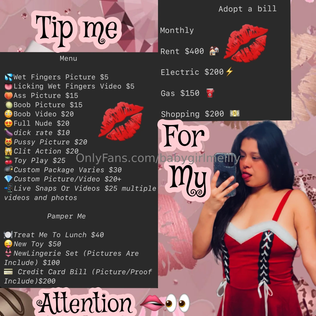 This my menus and only things i do so please have the time to read it 