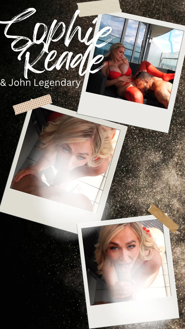 We decided to eat on the balcony i got on my knees to take his huge 