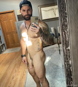 Walking around the house naked