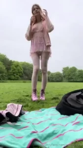 The next assignment was to go the park and have picnic dressed up like part 1