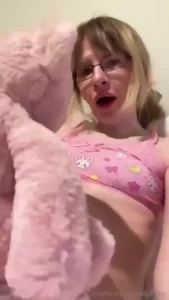 I also bought a new teddy bear and so inevitably that s what happened