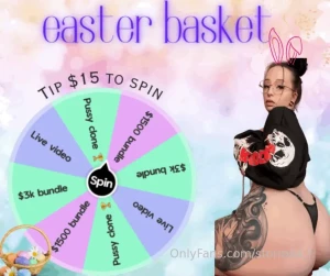 Get your easter basket early this year one spin per fan