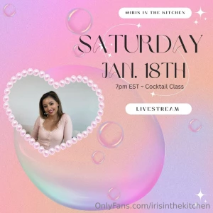 Join me tomorrow for a fun cocktail live 7pm est - hope to see you