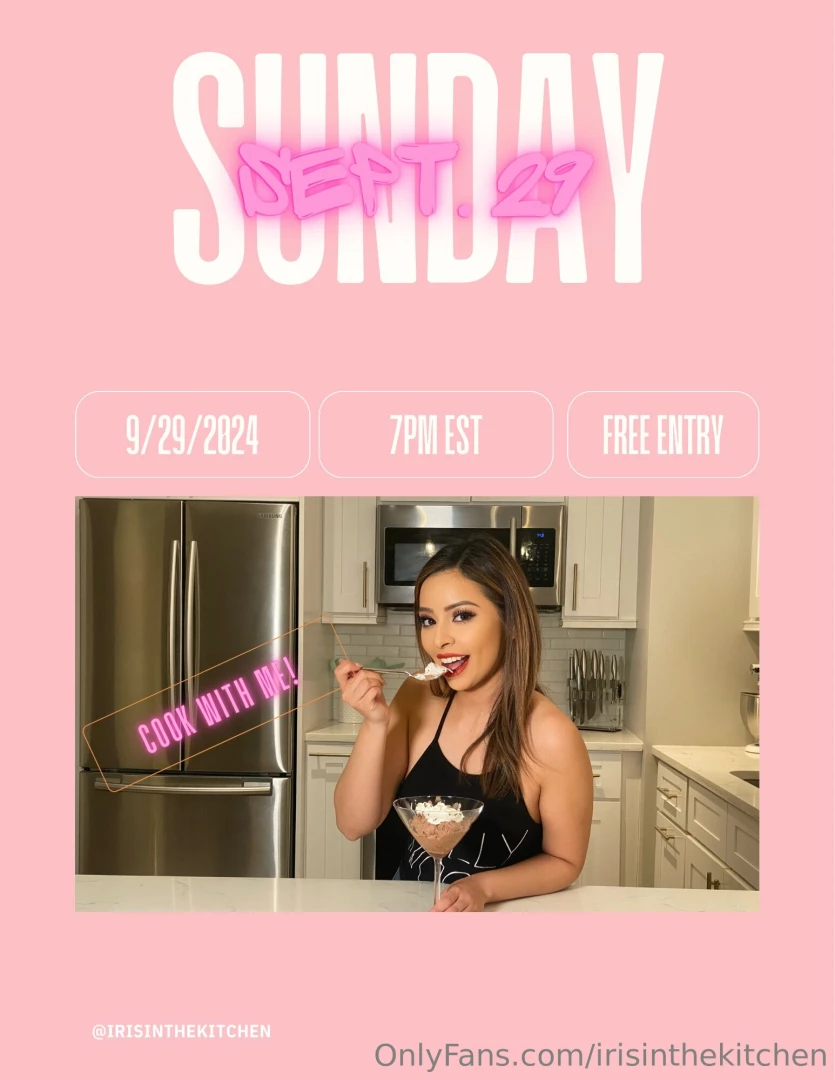 Come cook with me on sunday at 7pm est for an extra special live 