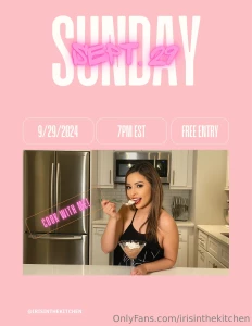 Come cook with me on sunday at 7pm est for an extra special live
