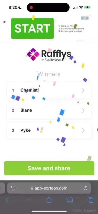 Winners of my christmas raffle are as follows 1st prize chemist1 2nd 