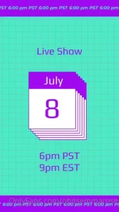 Should i do it i ll do a live show for all of you july 8th if we hit