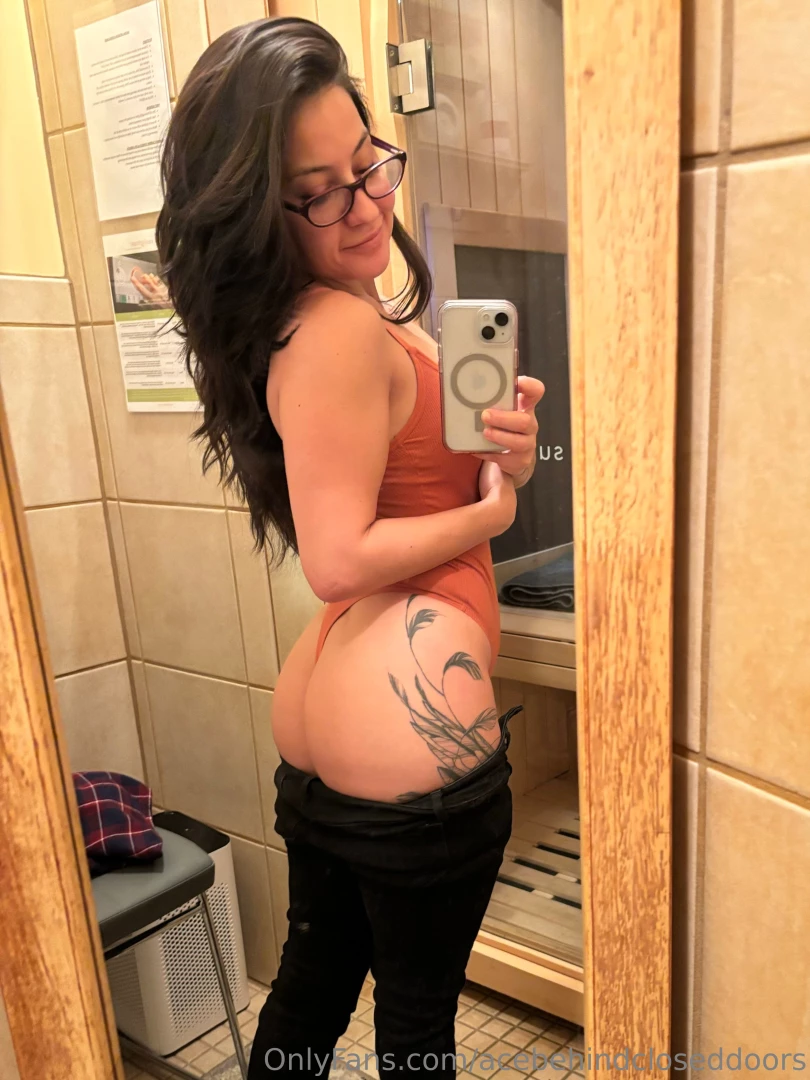 When you go to get in the sauna and notice the peach is extra peachy 