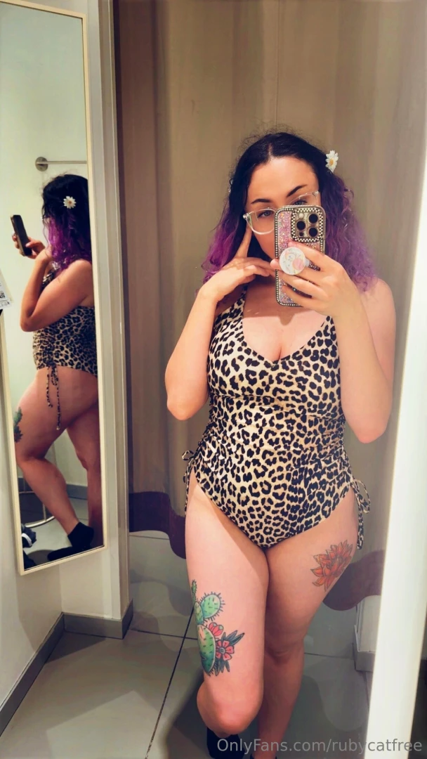 Going swimming today what bathing suit do u think i picked out 