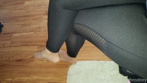 Happy friday as requested some leggings with pantyhose underneath part 4