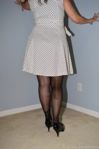 Finally the weekend is here black shiny pantyhose with one of my part 1