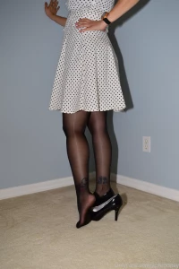 Finally the weekend is here black shiny pantyhose with one of my part 9