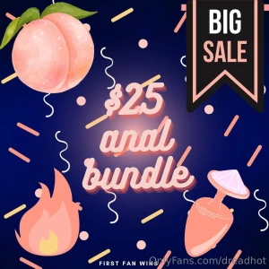 First fan to tip 25 gets this perfectly peachy anal bundle worth over part 10