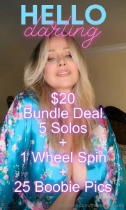 Big bundle deal just tip the post i ll message you your goodies double