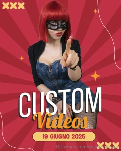 Gioved 19 giugno registrer video personalizzati per soddisfare ogni