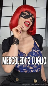 Domani registro video personalizzati poi vacanza quindi se qualcuno