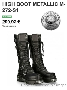 Voglio questo paio di stivali new rock e voglio che siate voi