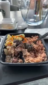 Jamaican jerk so good sound on lmao me just eating dinner while they