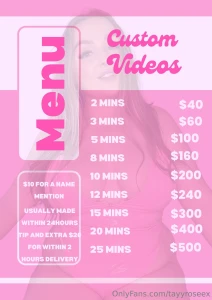 Custom videos want something made just for you my custom videos are